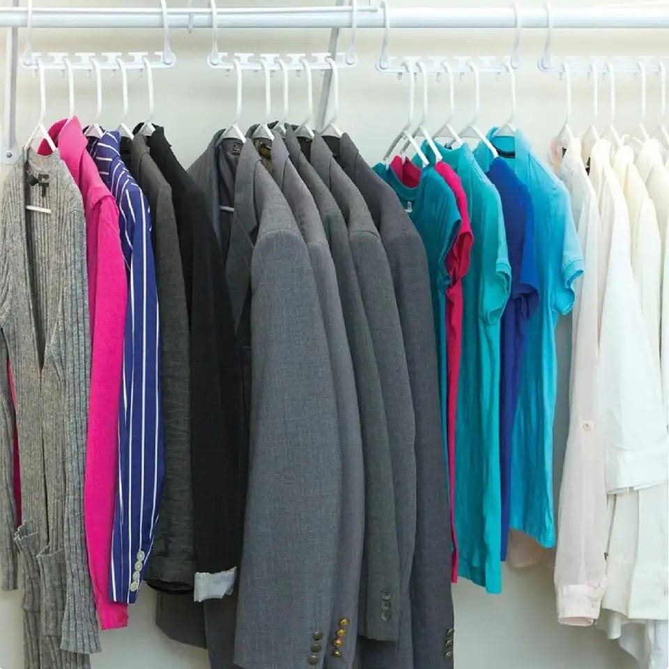 Pack Of 8 Wonder Hanger, Multifunctional Magic Hangers, Plastic Scarf Cabinet Storage Hangers For Clothes, Multi Port Clothing Rack, Clothes Closet Organizer Pack Of 8 Wonder Hanger, Multifunctional Magic Hangers, Plastic Scarf Cabinet Storage Hangers For Clothes, Multi Port Clothing Rack, Clothes Closet Organizer